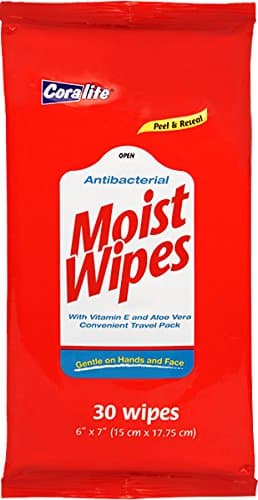 Coralite IIT Wipes, 30 per Unit, 24 Units per case, red