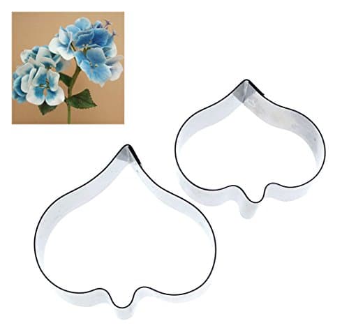 Alyson Reynolds - Hydrangea Petals 2 Set Cutters For Sugarcraft/Cold Porcelain Floral Decoration