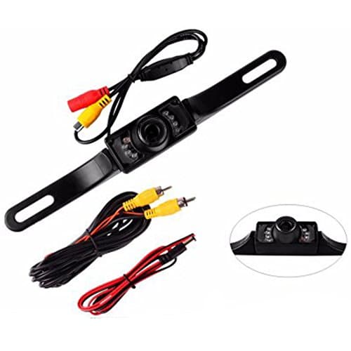 Rear View Camera, WGIA Waterproof Backup Camera License Plate Car Reverse Parking Camera High Definition Color Wide Viewing Angle Night Vision with 7 Infrared LED