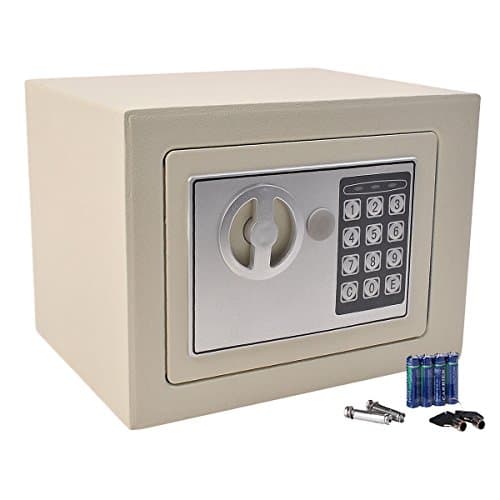 Small Digital Electronic Safe Box Keypad Lock Home Office Hotel Gun Black New (white)