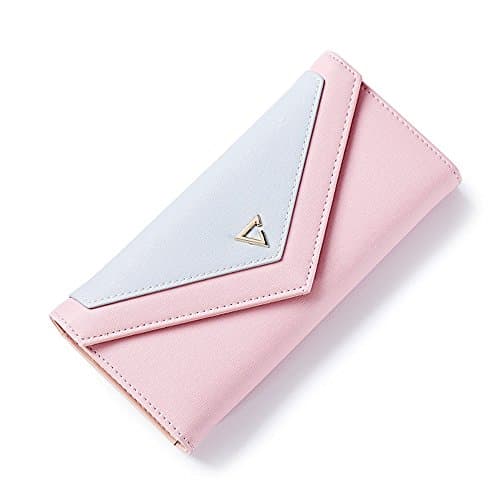 Wallet ,New Envelope Women Purse，Multi Card Holder Case Wallet Bag,Fashion Female Clutch Hand Bag (Pink)