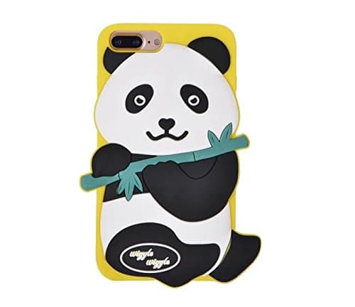 CHOCOCASE 3D Panda Case for iPhone 7 Plus 7+ 5.5" Screen Soft Silicone Material Cartoon Lovely Cute High Fashion Stylish Kids Teens Girls Women Protective
