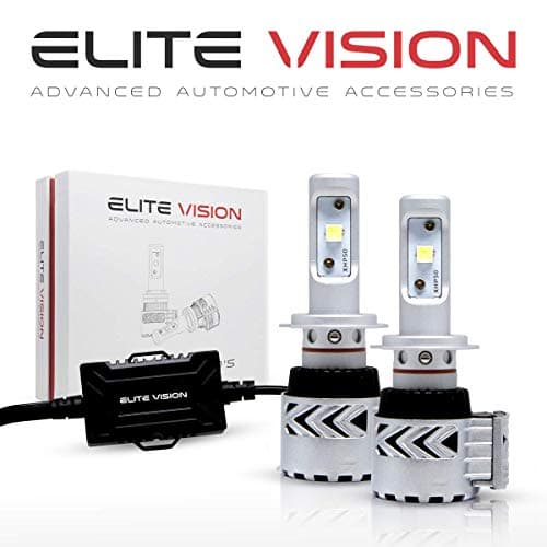 Elite Vision Advanced Automotive Accessories - Olympus LED Conversion Kit H7 for Bright White Headlights Bulbs, Low Beams, High Beams, Fog Lights