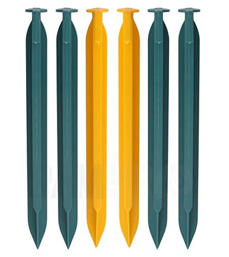 Vanitek 9" Abs Tent Stakes Peg Heavy Duty 6pc Set Camping Hunting Backpacking Garden