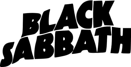 black sabbath B&amp;W Black Decal