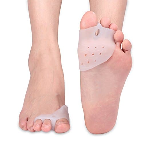 Bunion Corrector Relief Gel Toe Separator for Hammer Toe with Forefoot Pads Cushion, Silicone Toe Straightener Spacer Hallux Valgus for Women and Men