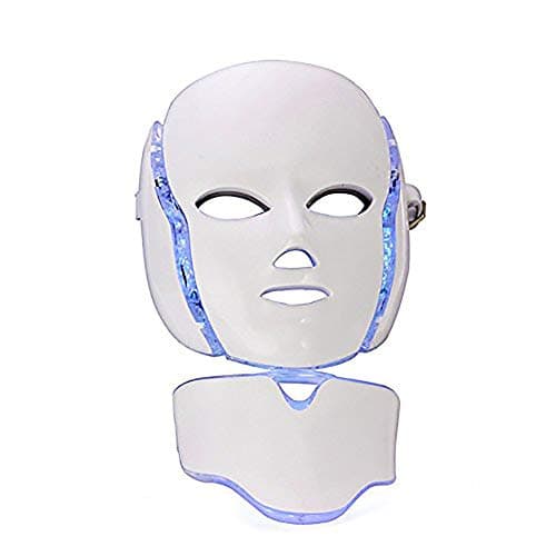 7 Colors Light Mask LED Photon Therapy System Wrinkle Acne Removal Face Skin Care Rejuvenation with Neck