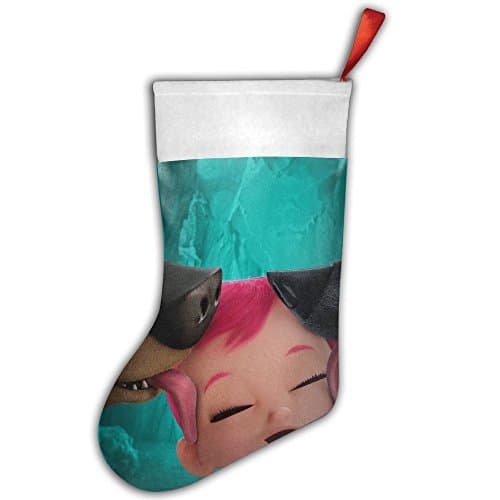 Storks Red Felt Christmas Stocking Party Accessory