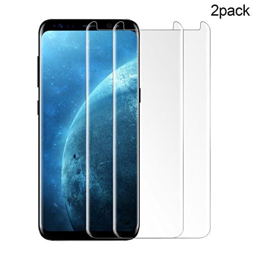 Samsung Galaxy S8 Screen Protector,Lesozoh 0.26mm Full Screen Coverage Scratch Resistant Ultra HD Glass Screen Protector for Samsung Galaxy S8 (2 Pack)