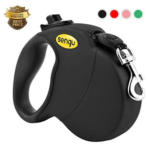 Retractable Dog Leash, 16 ft Nylon Dog Walking Leashes for Small Medium Large Dogs up to 110lbs, One Button Break & Lock, Tangle Free