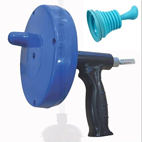 Plumbers Snake Drain Auger with Bellows Plumbing Plunger Mini Drain Cleaning for Small Sink Tub