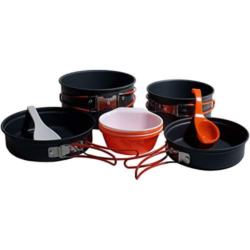 Battery Camping PT400.. Anodized Aluminum Camping 3-4 People Camping Mess bivouac-randonnée Saucepans