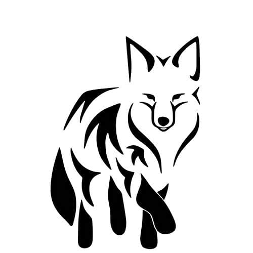 wonder4life Cute Fox Helmet Car Window Vinyl Reflective Wall Modification Design Car Stickers 15 cm