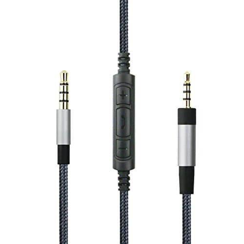 Sukira Replacement Cable with Microphone & Remote Control for Bose SoundTrue/Bose SoundLink On-Ear, Around-Ear, Wireless Headphone and Samsung Galaxy Sony Xiaomi Huawei Android