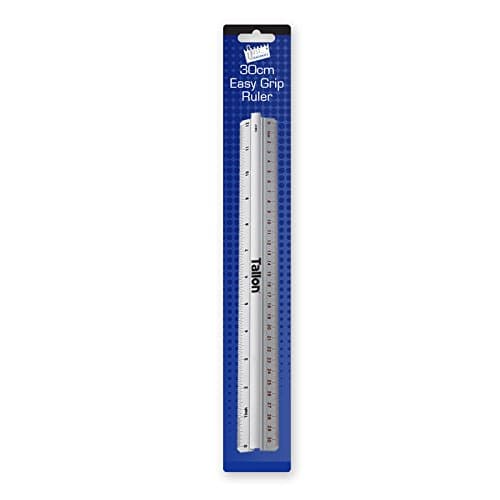just stationary Easy Grip Ruler, Clear, 6075