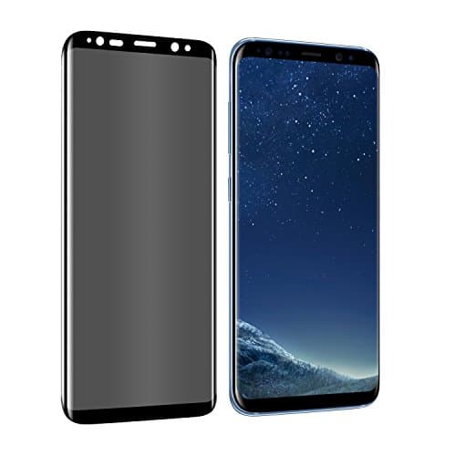 Galaxy S8 Screen protector, iMoreGro Privacy Tempered Glass Anti-Spy Case Fridendly Screen Protector Shield For Samsung Galaxy S8 (Black)