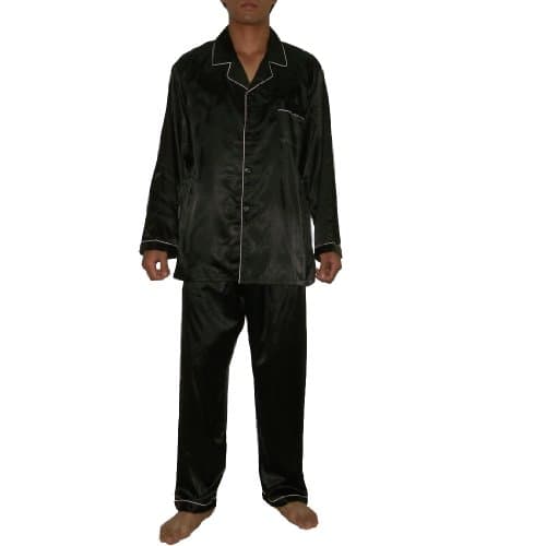 2PCS SET Silk Couture Mens Luxurious Silk Pajamas Set includes Top & Pants