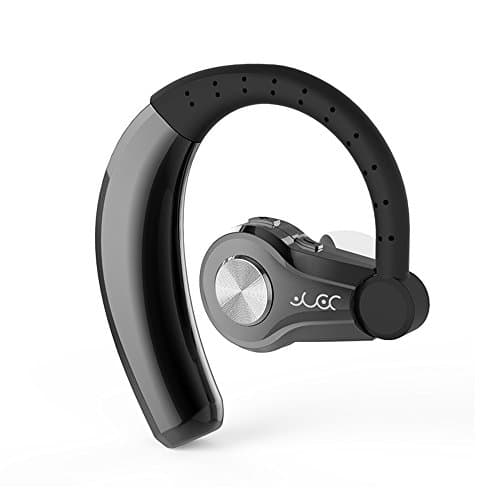 Bluetooth Headset Wireless V4.1 Bluetooth Ear Hanging Business Earphone Anti Sweat Function Earpieces w/ Noise Reduction Mic for iPhons and Android Smartphones Hands Free with Mic（Black）