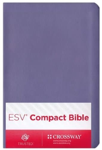 ESV Compact Bible TruTone Lilac Soft Leather Like Cover Full Old & New Testament Travel Pocket Size 6" x 4" Sealed New. Ideal Gift.