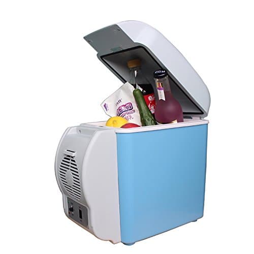 RUIRUI-Car refrigerator 7.5L, heating dual car refrigerator, semiconductor 12V mini fridge