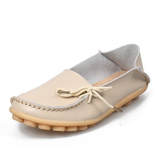 Womens Chic Little Leather Loafer 8.5B(M)US Beige