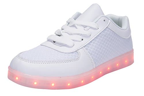 Light Up Shoes Hoverkicks Womens Luna (White) with Remote Control for Led Sneakers