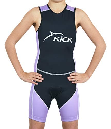 Dolphin Kick Kids/Junior Essential Tri Suit BZ, Quick Drying Soft Fabric, High Visibility Reflective Logo