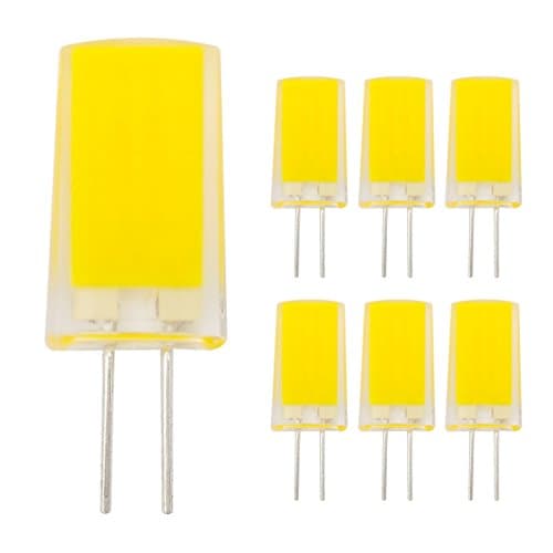 G4 LED Light Bulb 3W (20W Halogen Bulbs),Non-dimmable Capsule COB Lamp,220V-240V,6 Pack (Cool White 6000k) [Energy Class A+]