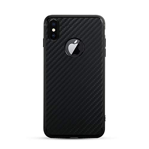 MajorCases Flexible Carbon iPhone 8 Plus Case, iPhone 7 Plus Case Carbon Fiber Case Silicon Protection & TPU Apple Cover for iPhone 8/7 (Black)