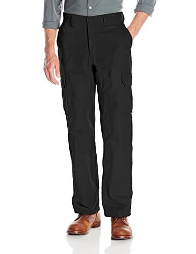 Wrangler Workwear Men's Functional Cargo Work Pant, Black, 36x32
