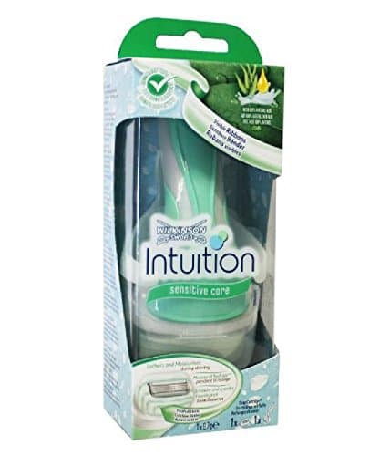 Wilkinson by Schick Intuition Sensitive Care Razor with 1 Refill Cartridge and Shower Hanger + FREE LA Cross Tweezers 71817