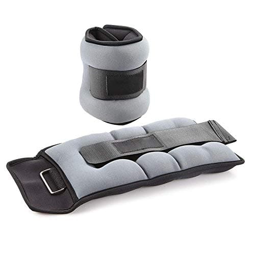 Thiningstar 2PCS 1kg Ankle Weights with Adjustable Strap Weight Sandbag for Fitness, Walking, Jogging, Gym