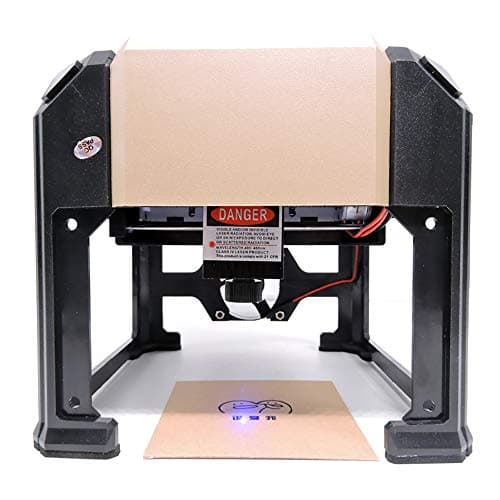 MTPLUM Micro Laser Engraving Machine 3000mW High Precision Engraver Machine with USB Cable for WIN-97/03/7/8/10（▲Win/XP）System for Wood, Plastic, Bamboo, Rubber, Leather