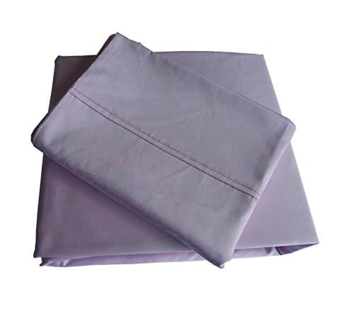 Hyaline Home 4 Piece Bed Sheet Set, 100% Cotton 400 Thread Count Bedding Set (Pink, King)