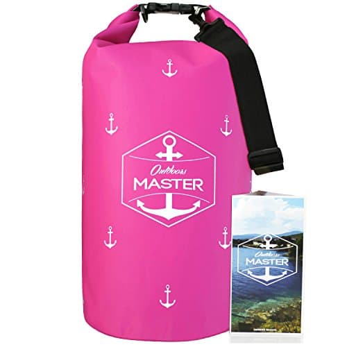 Outdoors MASTER Dry Bags - Floating Waterproof Bag for Boating, Sailing, Kayaking, Stand Up Paddle Boarding (Fuchsia Pink, 20L)