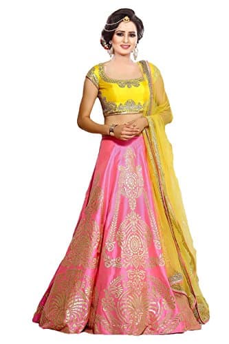 Store Mart Women's Paper Silk Lehenga Choli