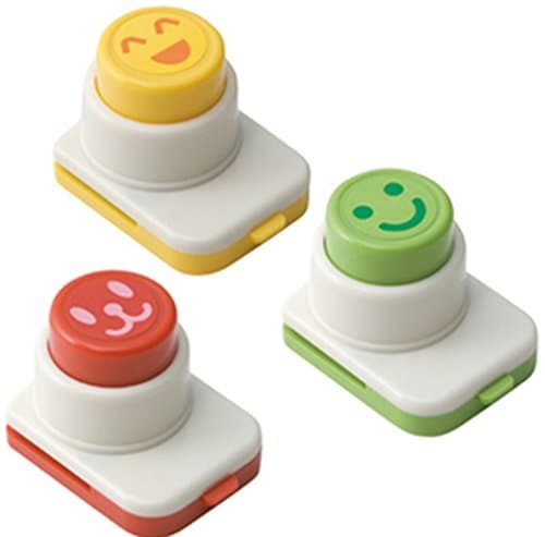 Branew 3Pcs Seaweed Smiling Face Shape Device Lunch Sushi Tool DIY Seaweed Clip Embossing Device