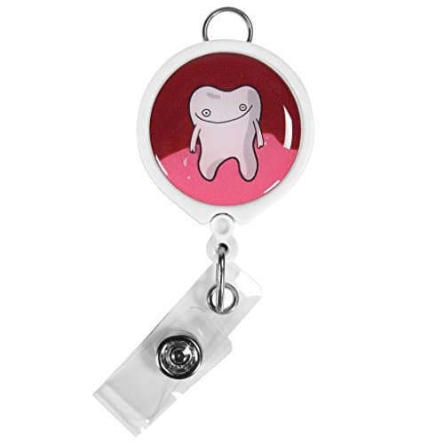 The Awkward Yeti Tooth ID Badge Reel