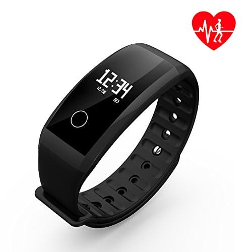 DAWO Fitness Tracker, Waterproof Big Color Screen Activity Tracker with 8 Sports Modes Pedometer Heart Rate Blood Pressure Monitor Smart Watch for Kids Men Women