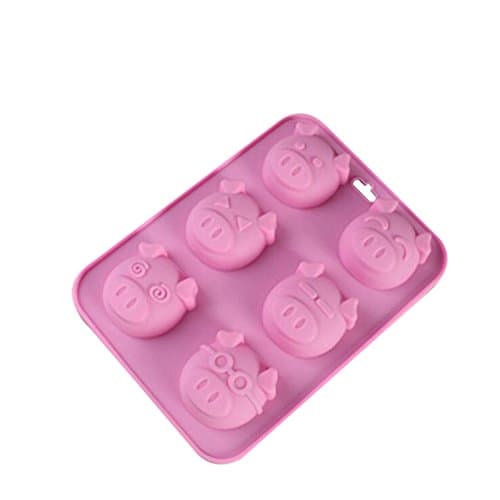 Hosaire Silicone Cute Pig Bakeware Mold Ice Tray Molds Baking Cake Mould Tools Ice Cube Chocolate for Kitchen