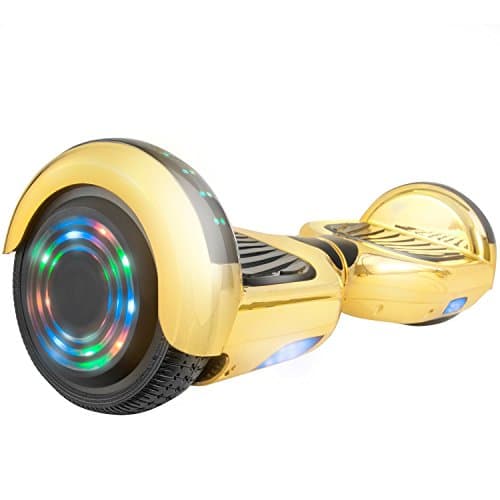 levit8ion ION 6.5" Hoverboard -Self Balancing Scooter 2 Wheel Electric Scooter - UL Certified 2272 With Bluetooth, LED Wheels, And LED Lights (Chrome Rose Gold 2)