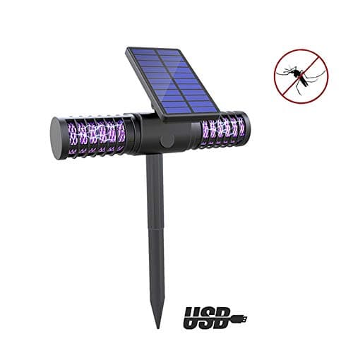 FOXSMZZ Solar Energy Mosquito Lamp UV Light