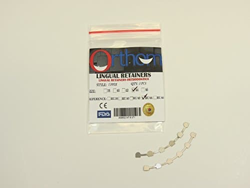Dental Orthodontic Lingual Retainer Bonding # 44 Upper 3-3 with Mesh 2Pcs ORTHOM