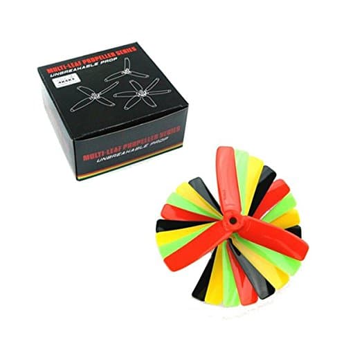 Wishfive Kingkong 4*4*3 4040 4 Inch 3-Blade Rainbow Colorful Propeller CW CCW for FPV Racer Quadcopters Multi Rotor