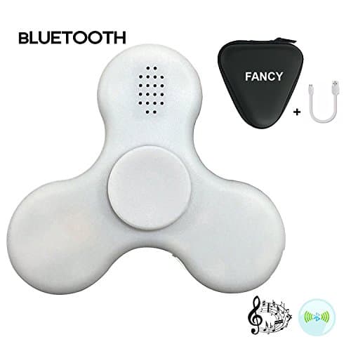 Fancy LED Light Mini Bluetooth Speaker Music Fidget Spinner Creative Toy White