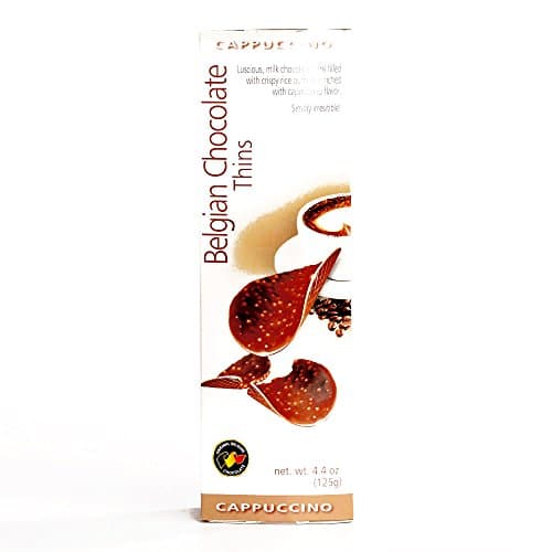 Belgian Chocolate Cappuccino Thins 4.4 oz each (2 Items Per Order)