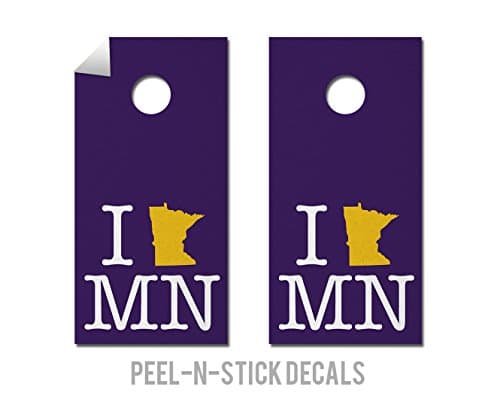 Minnesota Football State Pride - Cornhole Crew - ACA Regulation Size Cornhole Board Decals