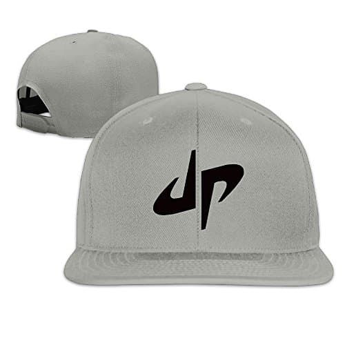 M Angel Adjustable Funny Dude Perfect Logo Flat Sun Hats Baseball Cap One Size Ash