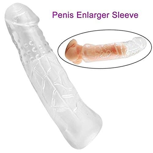 ON Sales! Peni s Sleeve Extender Extension Enlarger Delay Ejaculation Toy for Men {Lengthen 7cm}