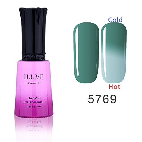 iLuve Long Lasting Soak Off Chameleon Temperature Colour Change Nail Polish with 72 Colors Choices | 1 bottle with 12ml UV Gel Polish of Color #5769